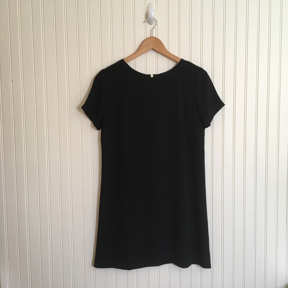 Lulus Shift and Shout mini short sleeve shift dress black size S EUC